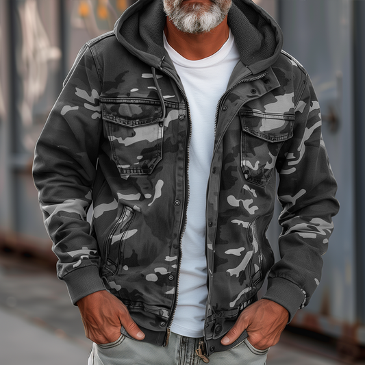 Fabian | elegante Camouflage Cargo-Jacke