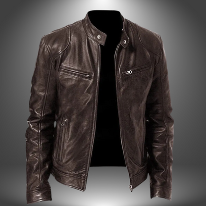 MASSIMO|HANDGEFERTIGTE LEDERJACKE