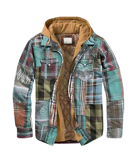 Alain™ | Patchwork-Blazer mit Karomuster