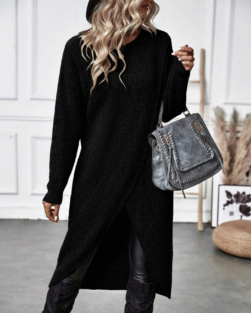 Brigit | Eleganter langer Pullover