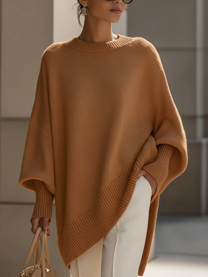 Ellen | Oversize Strick-Poncho-Pullover
