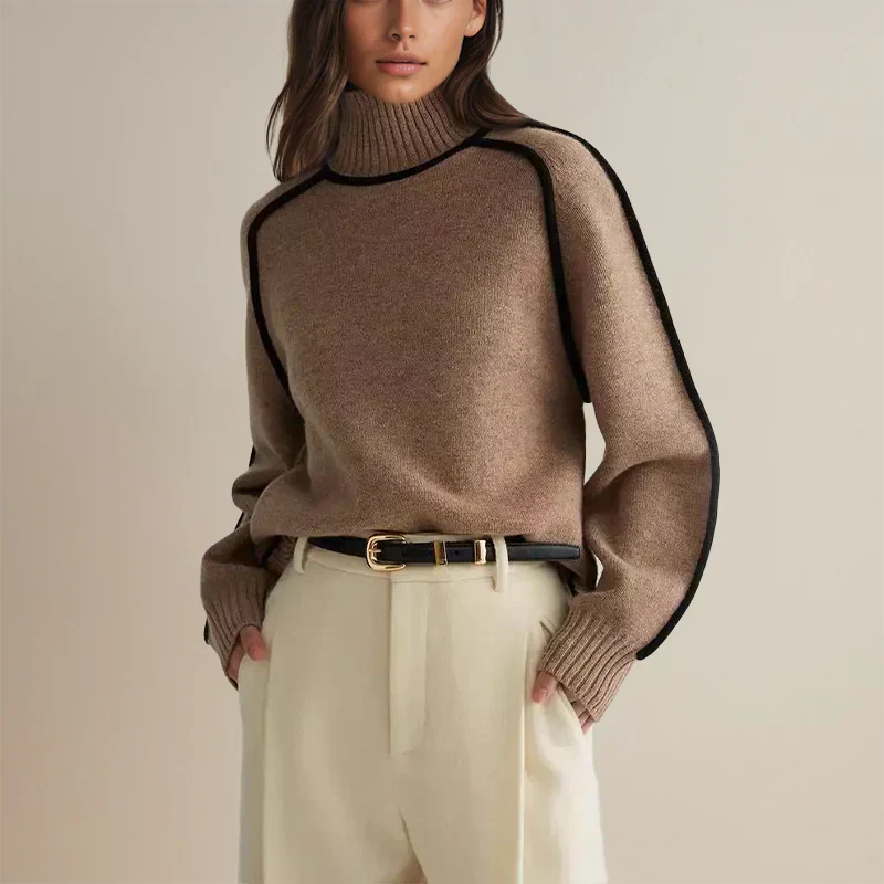 AMANDA - Stilvoller Rollkragenpullover