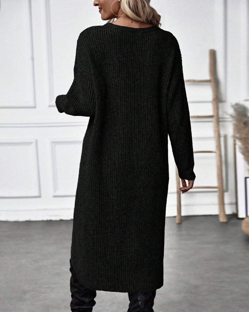 Brigit | Eleganter langer Pullover