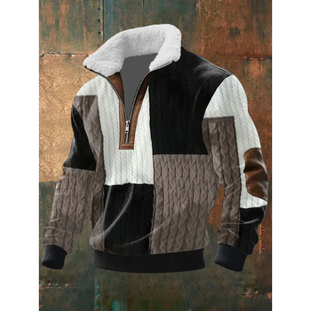 SILVORO | HOCHHALS-PULLOVER AUS FLEECE