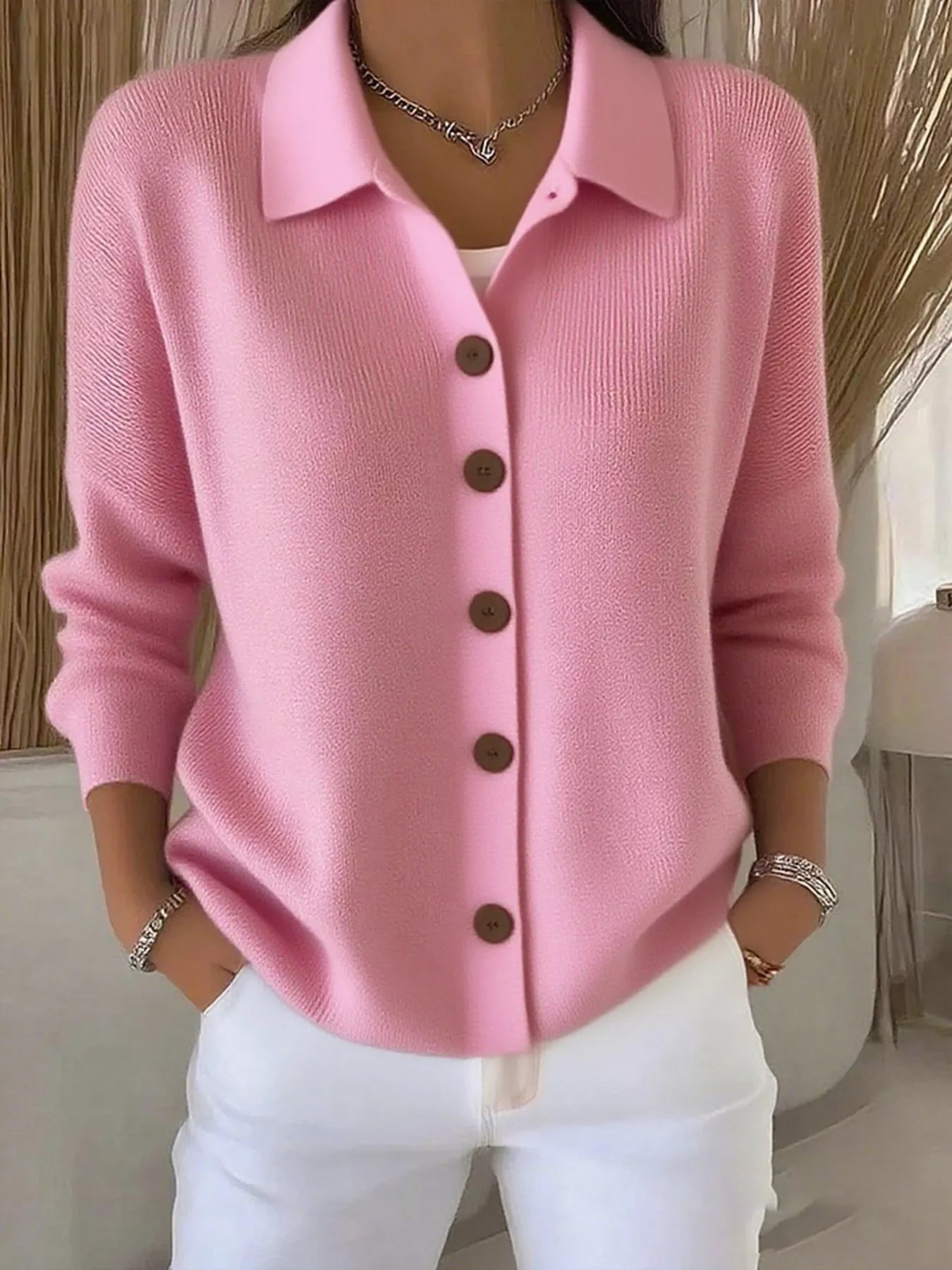 AVI - Strickpullover mit Knöpfen