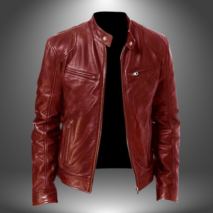 MASSIMO|HANDGEFERTIGTE LEDERJACKE