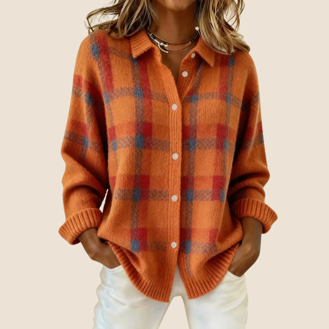 Valeria | Weicher Karo-Pullover