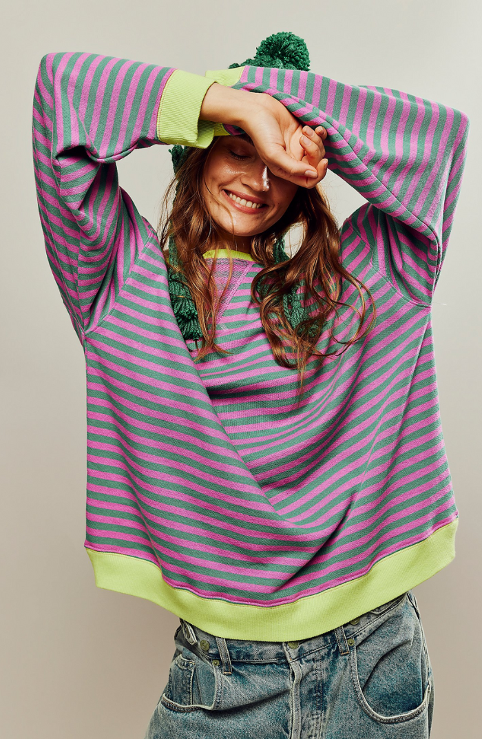 Skye | Oversized-Streifenpullover