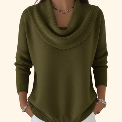 Roslyn | Eleganter Pullover mit weichem Kragen