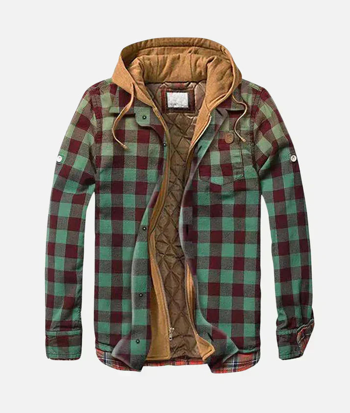 Bastien | Patchwork-Jacke mit Karomuster