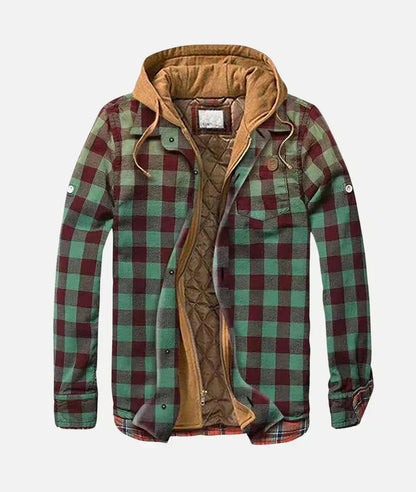 Bastien | Patchwork-Jacke mit Karomuster