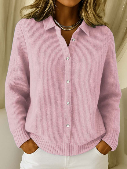 Malea | Klassische Gestrickte Knopf-Cardigan