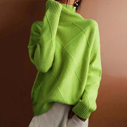 Viola | Strickpullover mit Stehkragen