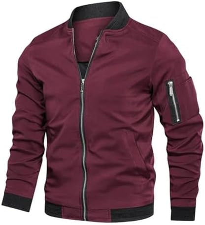 Jules | Elegante metallische Bomberjacke