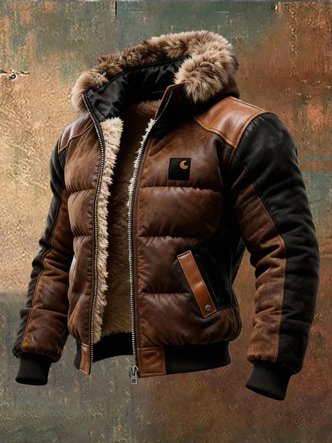 Vanhouten™ | Retro gequiltete doppellagige warme Outdoor-Jacke für Herren