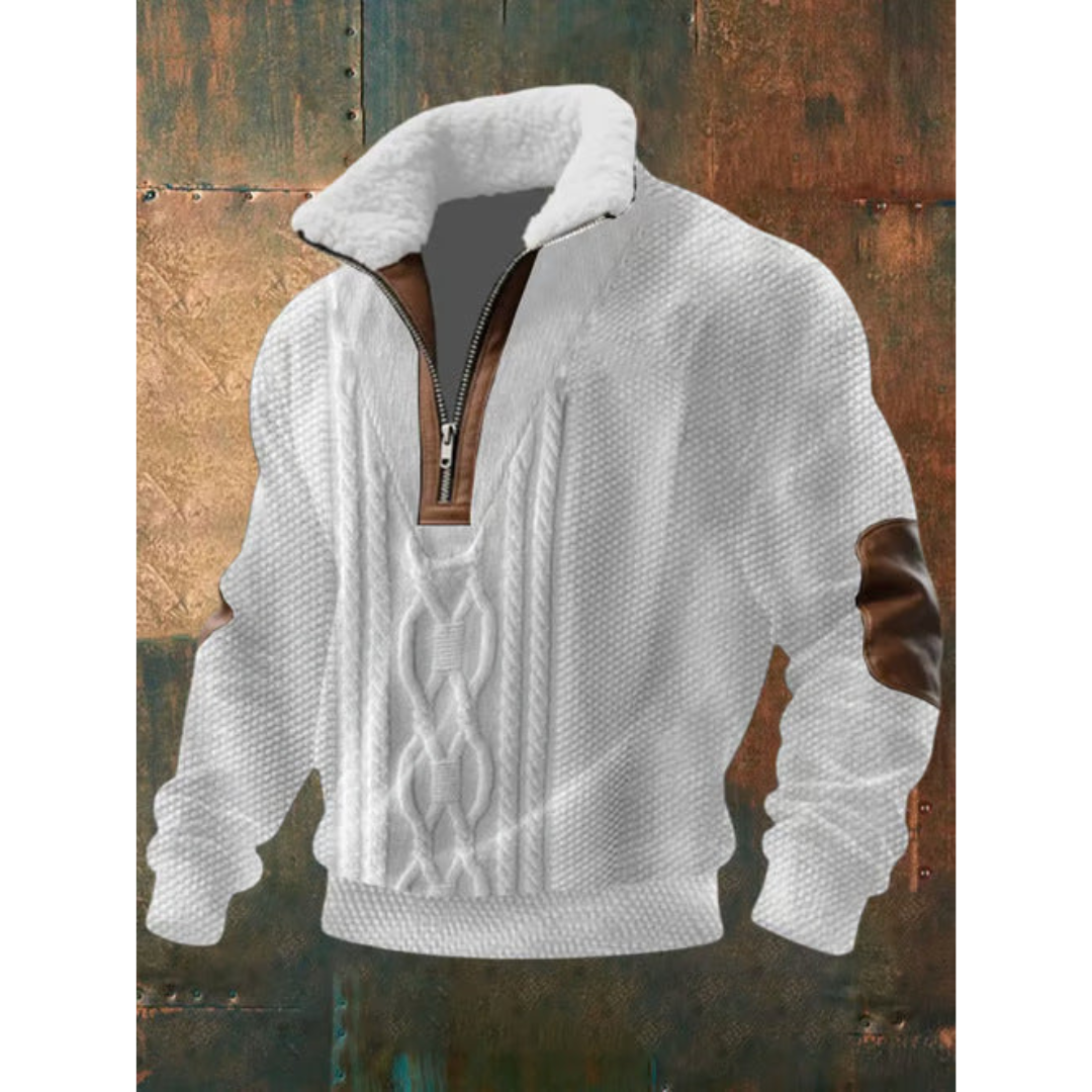 SILVORO | HOCHHALS-PULLOVER AUS FLEECE