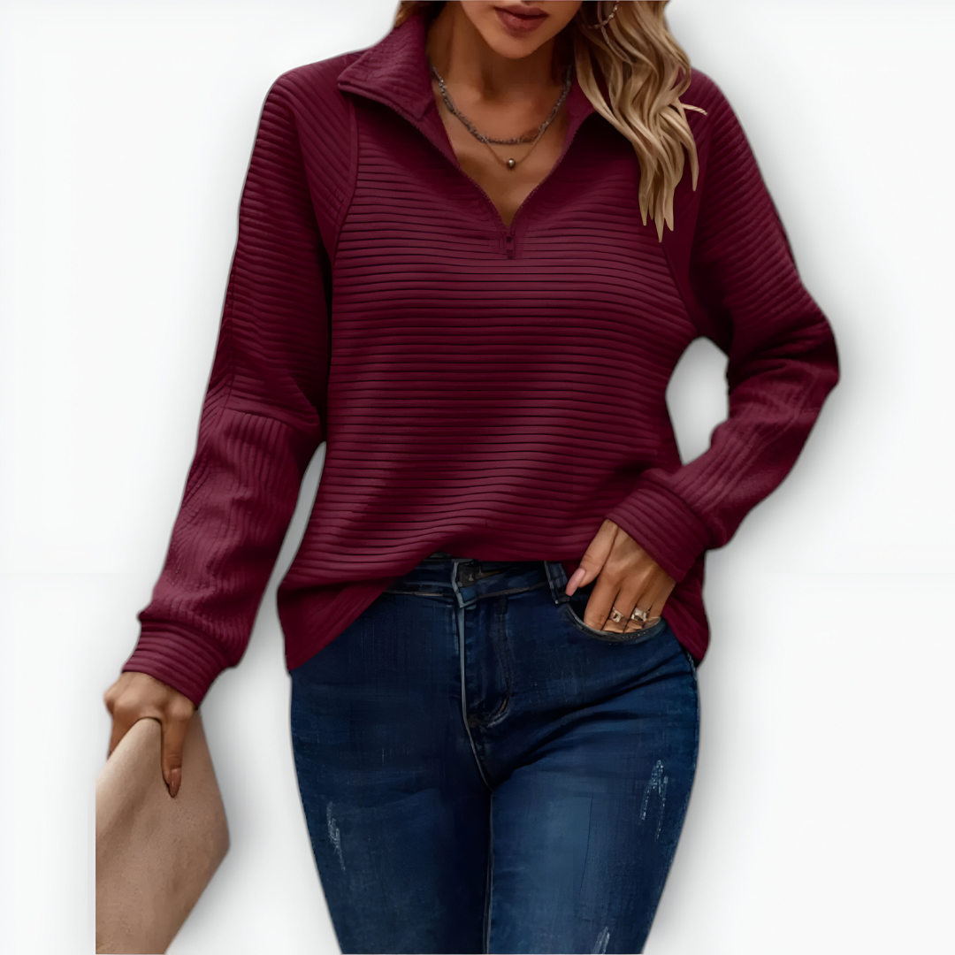 UTE - Eleganter Halb-zip Pullover
