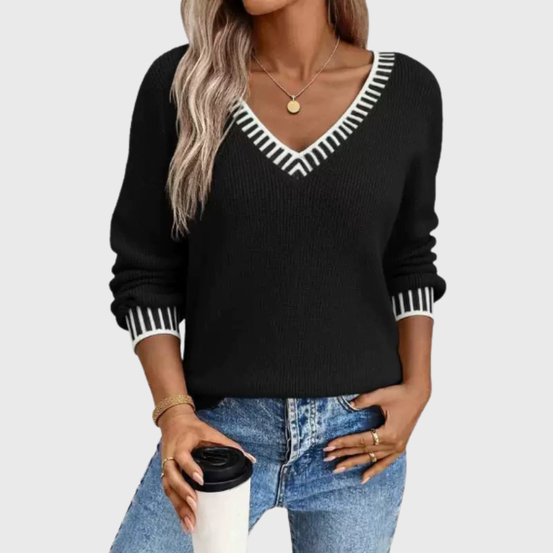 Mara | Weicher Pullover mit V-Ausschnitt