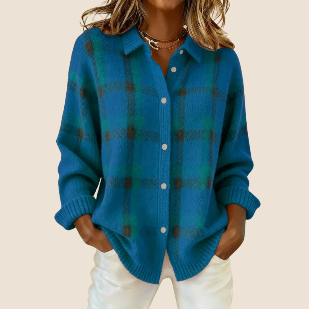 Valeria | Weicher Karo-Pullover