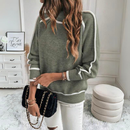 Kaylee | Eleganter Pullover mit hohem Kragen
