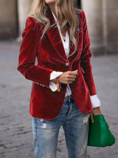 JULISSA | ELEGANTER VELVET BLAZER