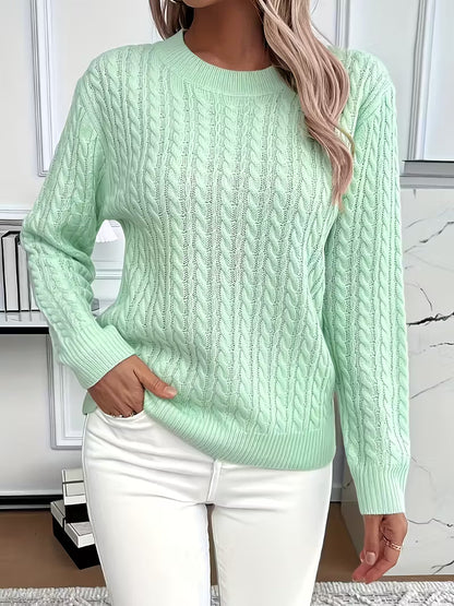 Alessia | Weicher Zopfpullover