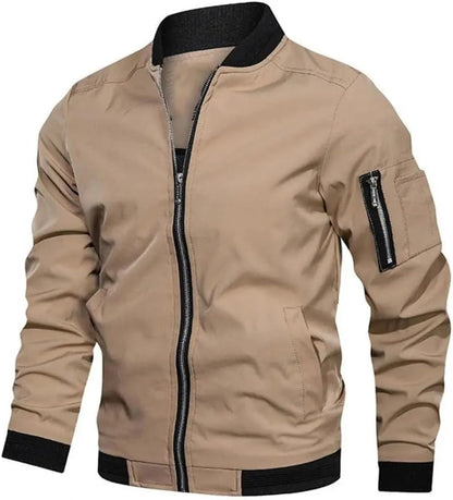 Jules | Elegante metallische Bomberjacke