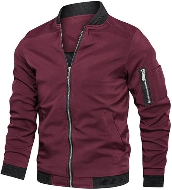 Jules | Elegante metallische Bomberjacke
