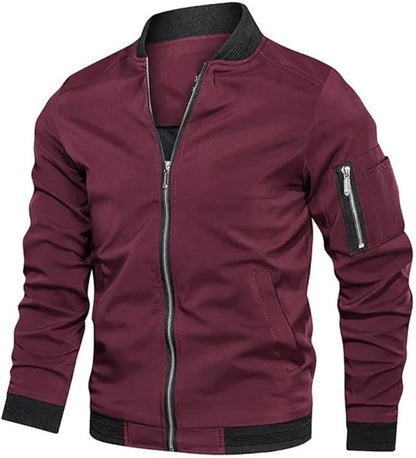 Jules | Elegante metallische Bomberjacke