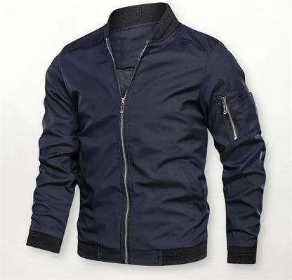Jules | Elegante metallische Bomberjacke