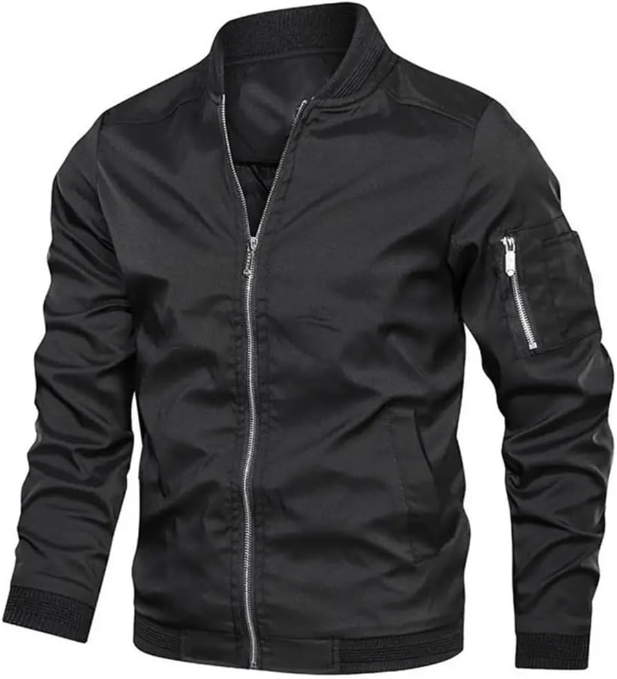 Jules | Elegante metallische Bomberjacke