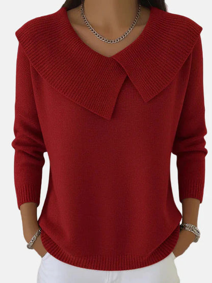 Lucy | Warmer Pullover mit weichem Kragen