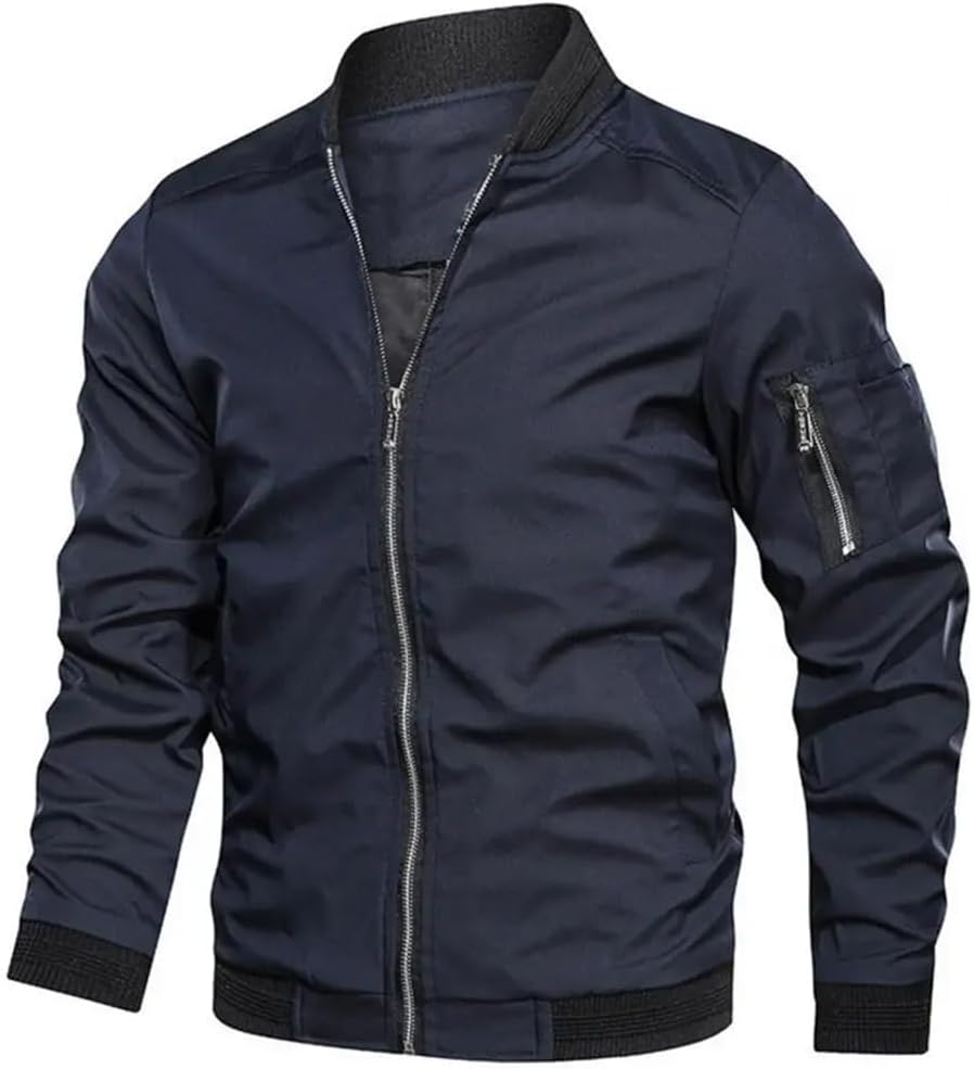 Jules | Elegante metallische Bomberjacke
