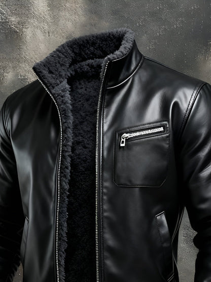 VANHOUTEN™ | SCHWARZE LEDERJACKE
