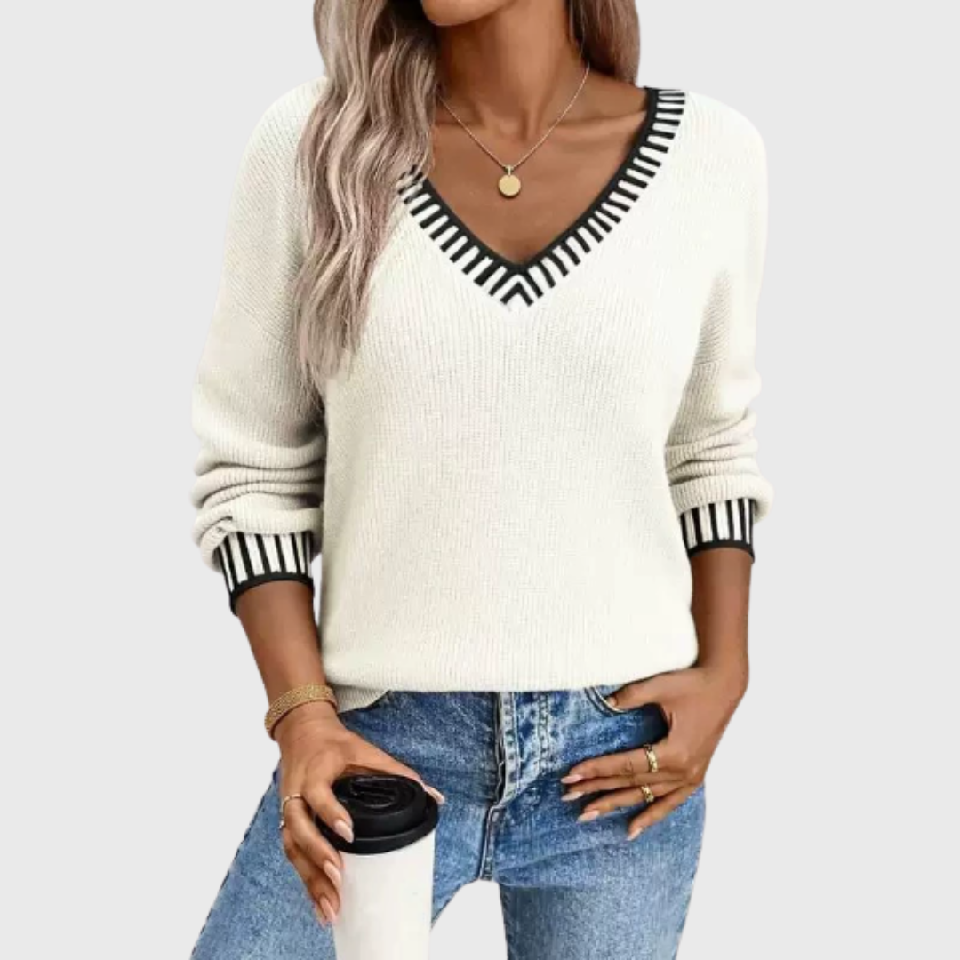 Mara | Weicher Pullover mit V-Ausschnitt