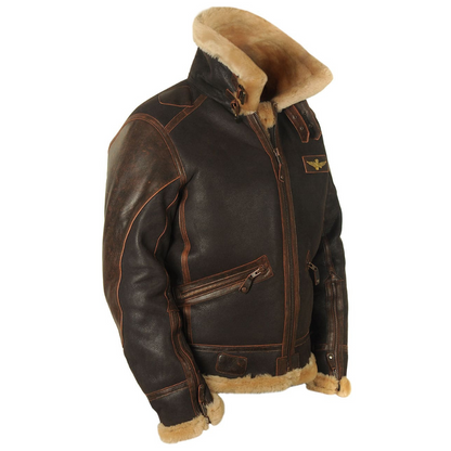 Maverick | Eleganter Leder-Mantel