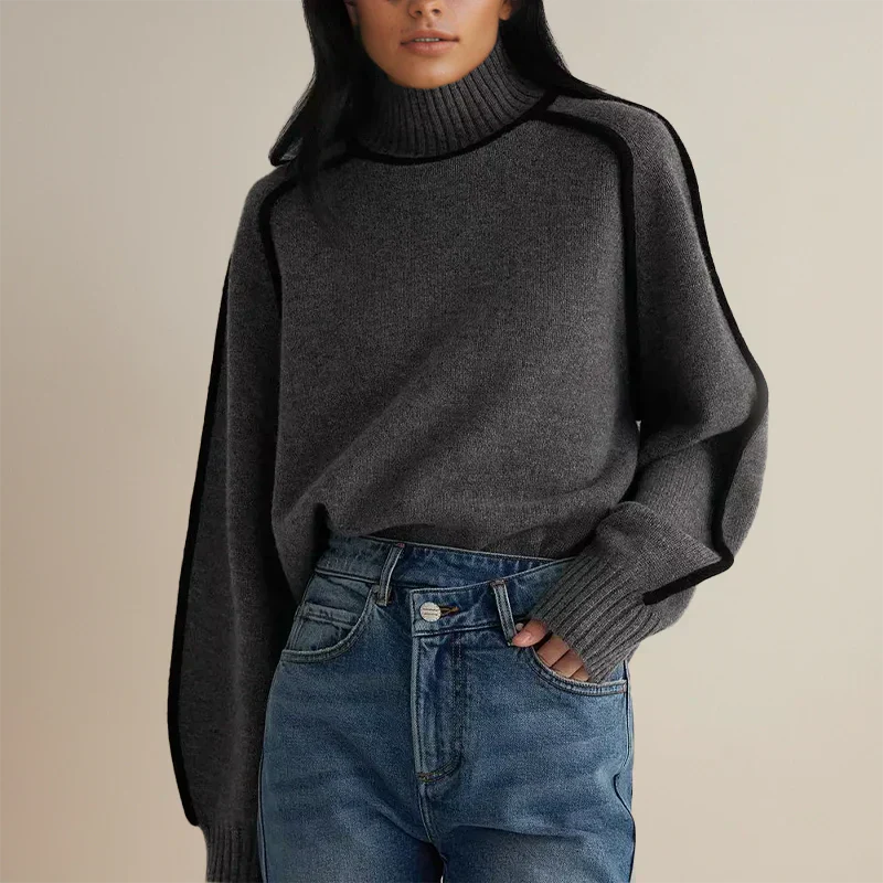 AMANDA - Stilvoller Rollkragenpullover