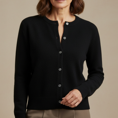 Sofia | Weicher Knopf-Cardigan