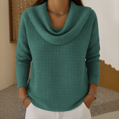 Rosa | Eleganter Pullover mit Weichem Kragen