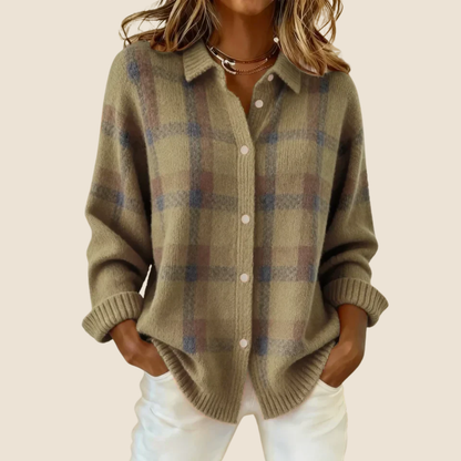 Valeria | Weicher Karo-Pullover