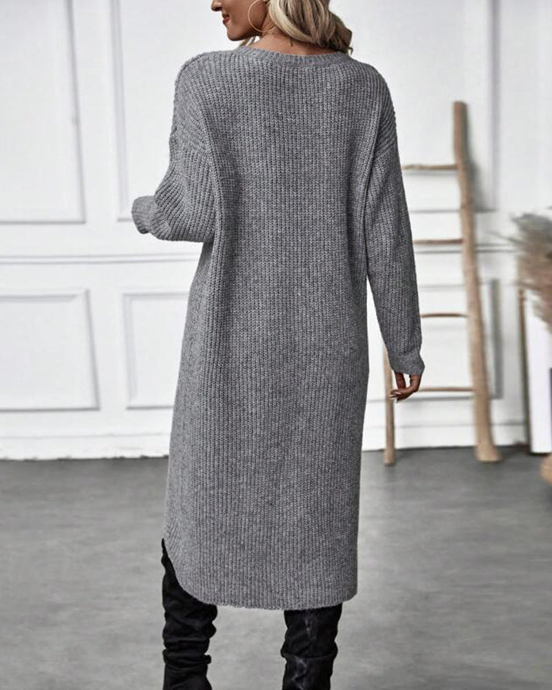 Brigit | Eleganter langer Pullover