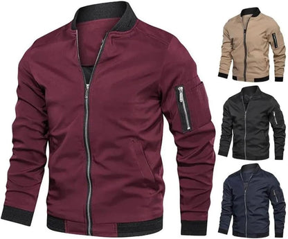Jules | Elegante metallische Bomberjacke