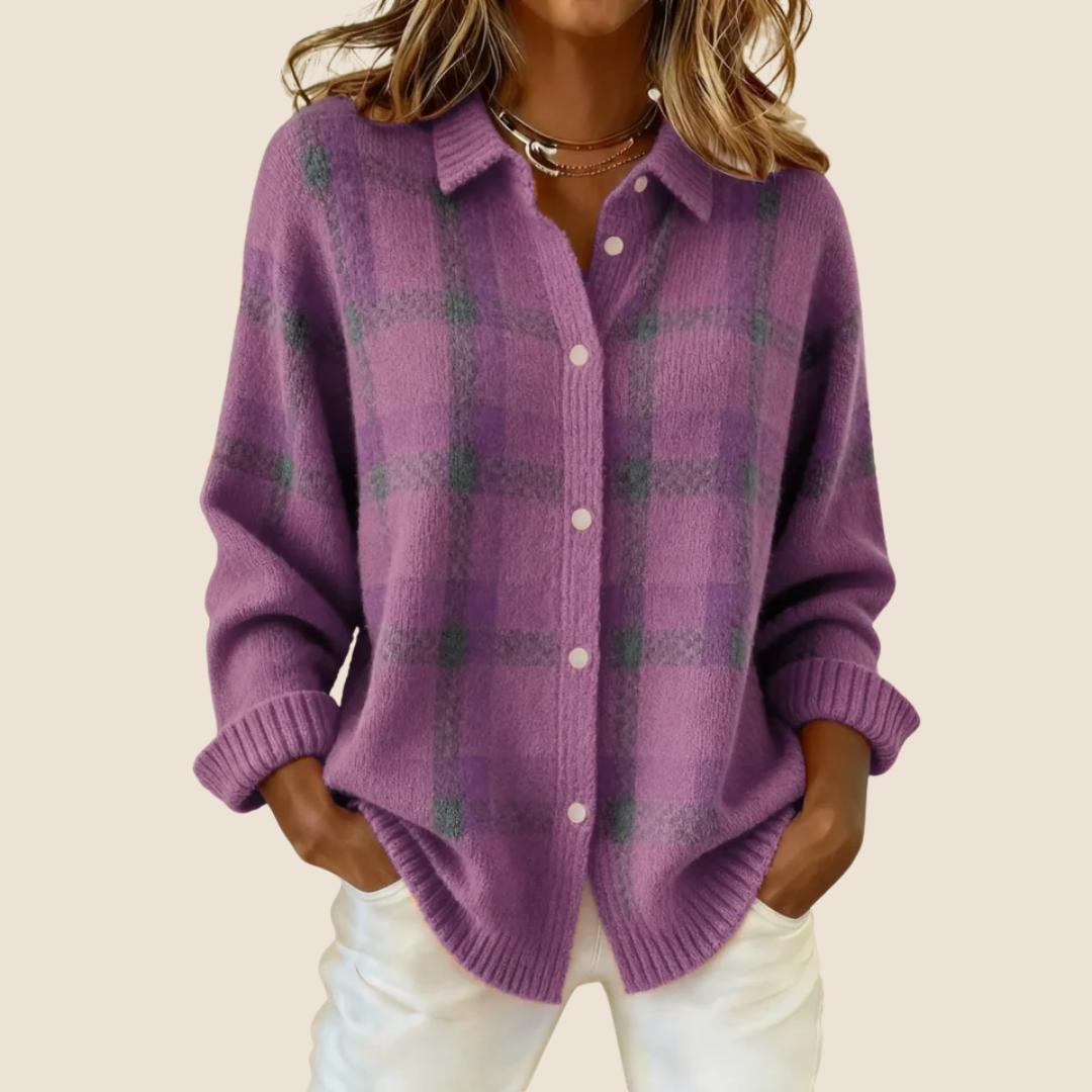 Valeria | Weicher Karo-Pullover