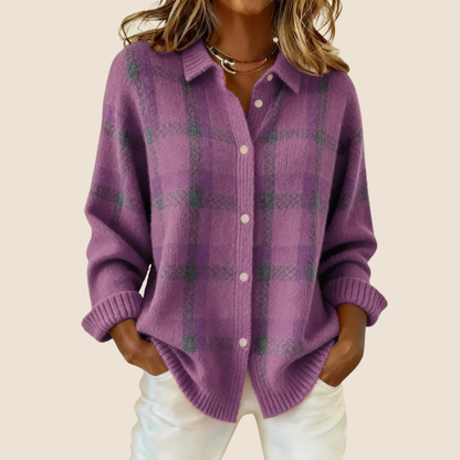 Valeria | Weicher Karo-Pullover