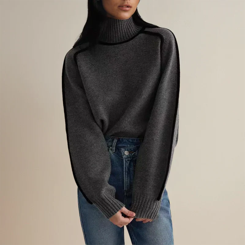 AMANDA - Stilvoller Rollkragenpullover