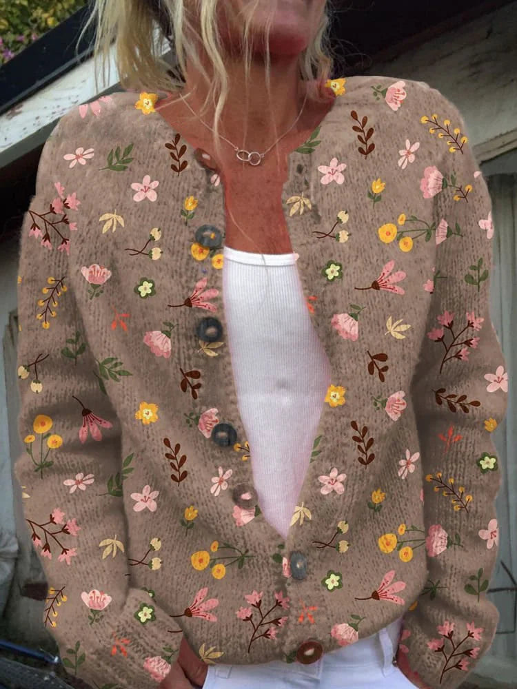 Amelie | eleganter Blumen-Cardigan