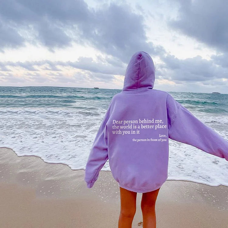 FEMMEHAUS LIEBE PERSON HINTER MIR HOODIE