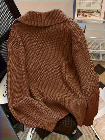 Amy | Lässiger Langarm Pullover