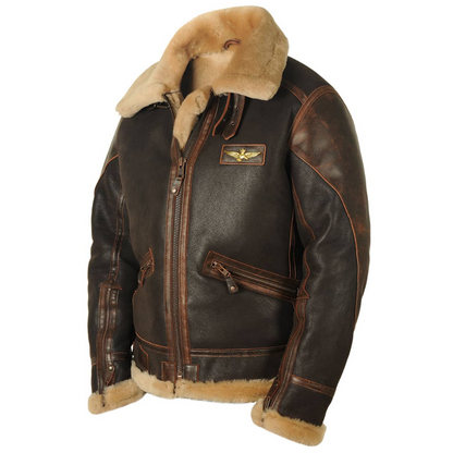 Maverick | Eleganter Leder-Mantel