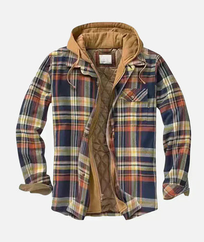 Bastien | Patchwork-Jacke mit Karomuster